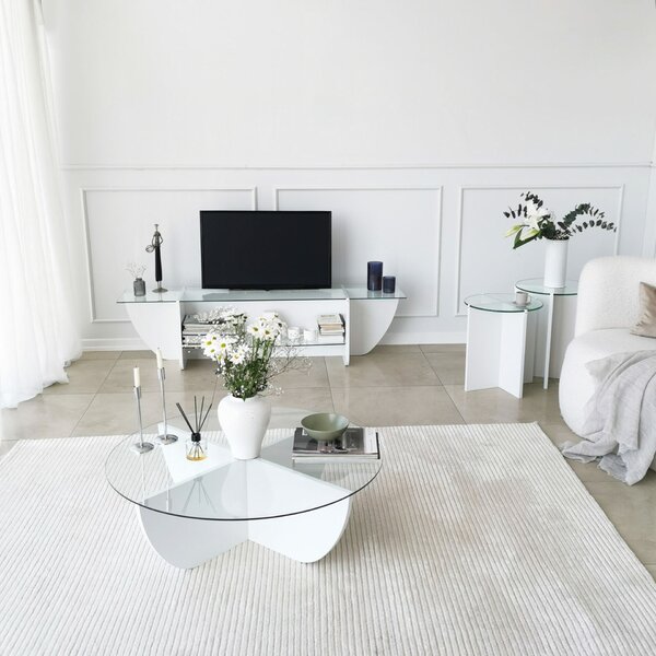 Hanah Home White Lily TV TV-állvány - Fehér