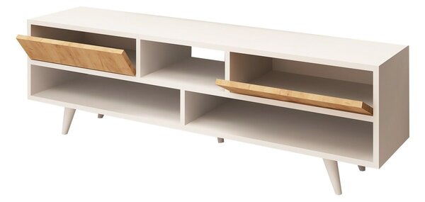 Hanah Home TV Stand Oak White Angola