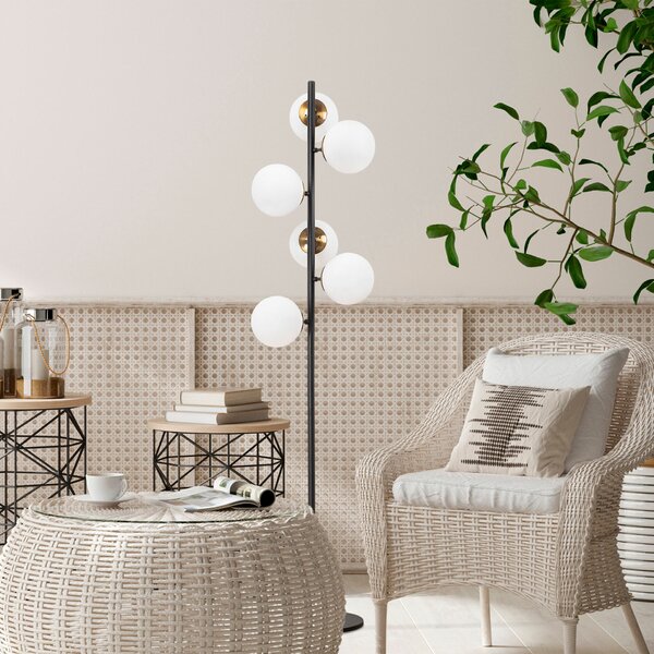 Opviq Floor Lamp Black Fazli - 10520