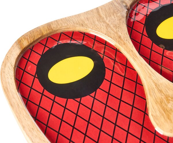 Fali Dekoráció Arc KATSINA Mangófa 22 cm Piros
