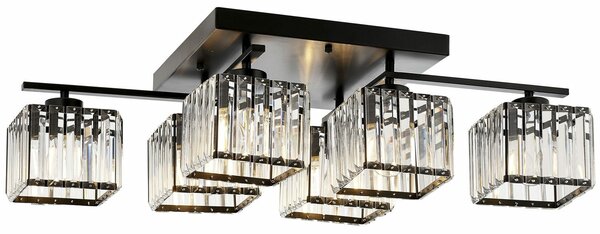 Opviq Csillár Fekete Fehér Bronz Av-1795-6Bsy