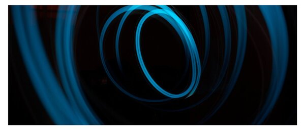 Kék vonal képe (120x50 cm)