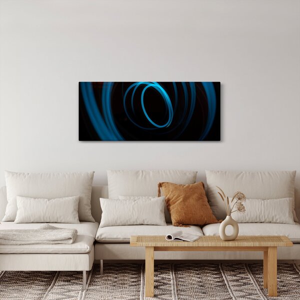 Kék vonal képe (120x50 cm)