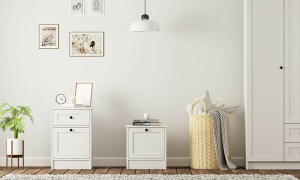 Hanah Home Éjjeliszekrény Matt Fehér Rumy - Rb-168-02