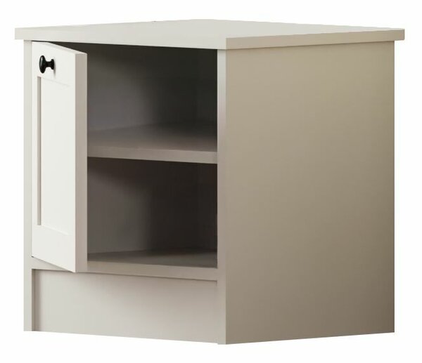 Hanah Home Éjjeliszekrény Matt Fehér Rumy - Rb-168-02