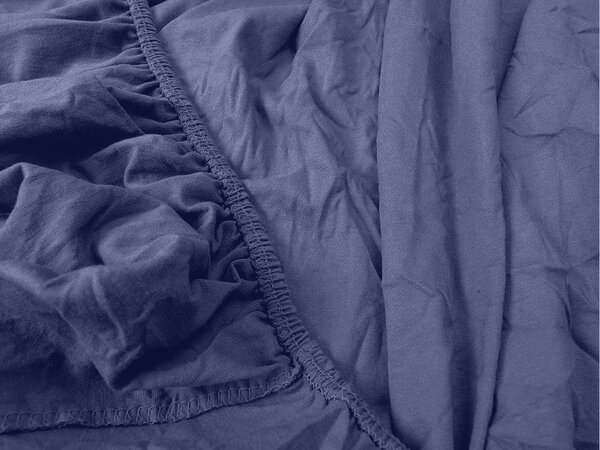 Jersey lepedő tengerészkék 90 x 200 cm