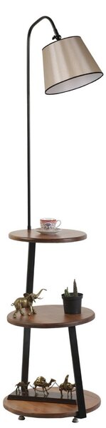 Opviq Floor Lamp Grey Walnut 8743-5