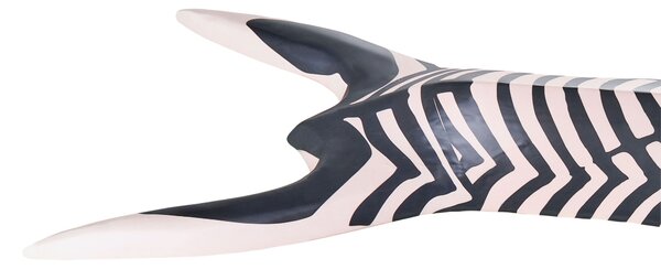 Fali Dekoráció Zebra GBOKO Mangófa 80 cm Fekete/fehér