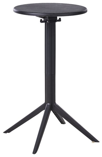 Kerti bárasztal LEGRENA 60 cm 60 cm Fekete