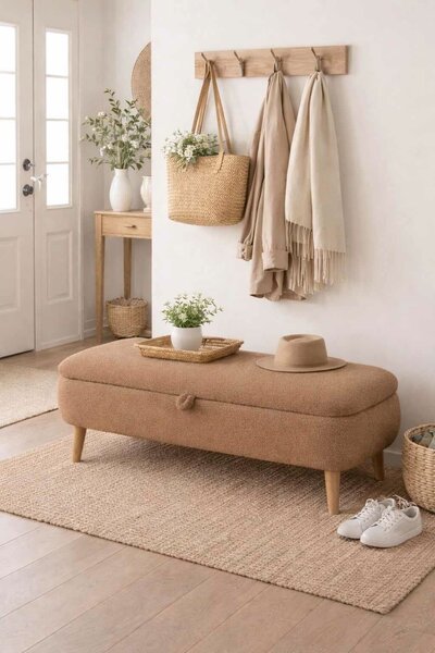 Hanah Home Bench Brown Rena - Brown
