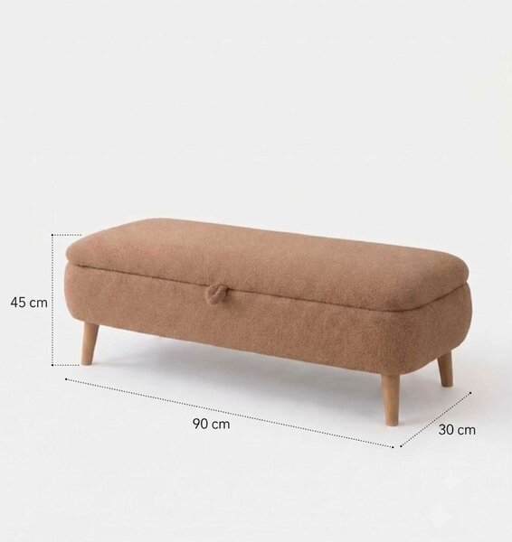 Hanah Home Bench Brown Rena - Brown
