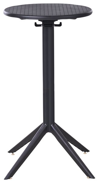 Kerti bárasztal LEGRENA 60 cm 60 cm Fekete