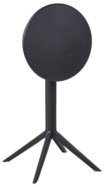 Kerti bárasztal LEGRENA 60 cm 60 cm Fekete