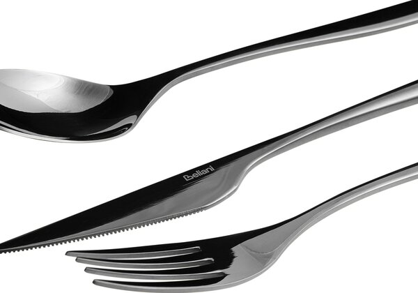 30 darabos evőeszközkészlet FARFALLE Fekete
