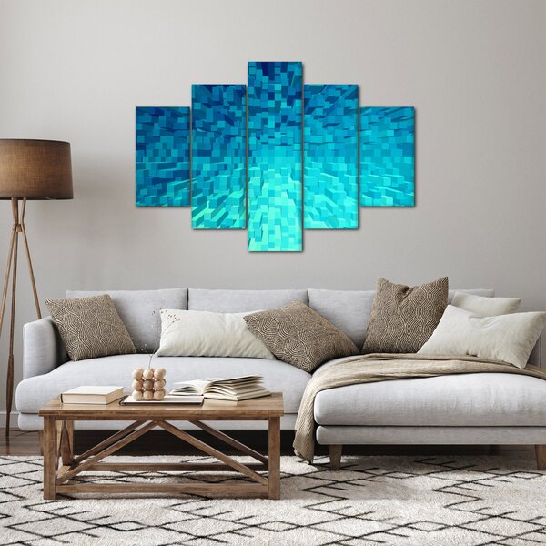 Absztrakt kocka kép (150x105 cm)