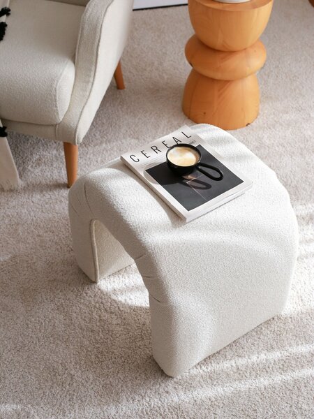 Atelier Del Sofa Puff Nu Teddy - Krémszínű