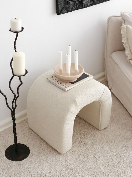 Atelier Del Sofa Puff Nu Teddy - Krémszínű