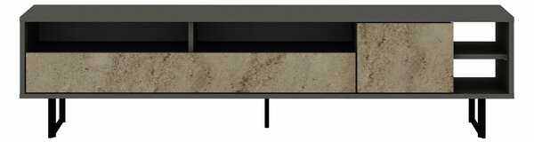 Hanah Home TV állvány, szürke, travertin Luga - szürke, travertin