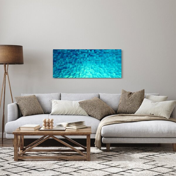 Absztrakt kocka kép (120x50 cm)