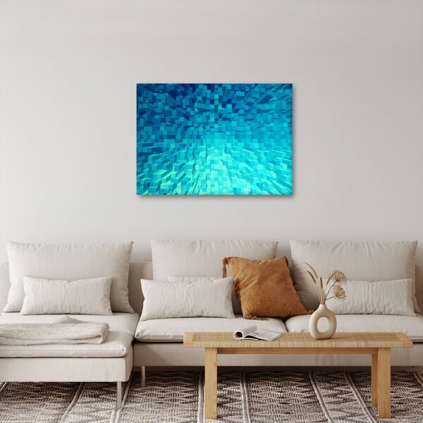 Absztrakt kocka kép (70x50 cm)