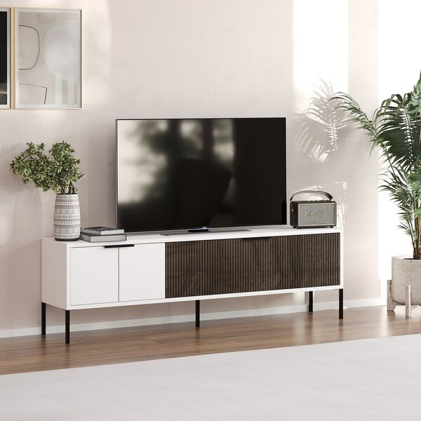 Hanah Home TV állvány Noah - Fehér, Dió