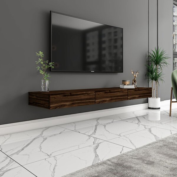 Hanah Home TV Stand Walnut Avalon - Walnut