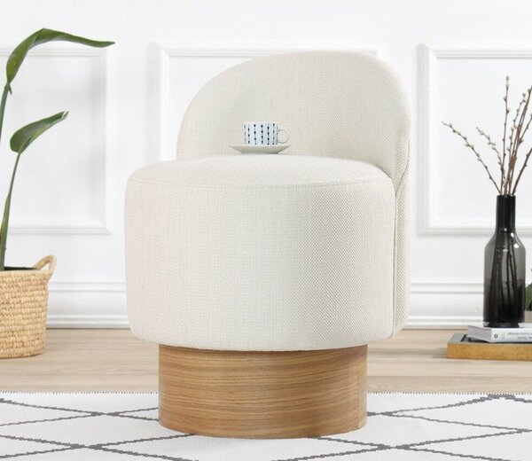 Atelier Del Sofa Puff Krém Barren Puf - Krém