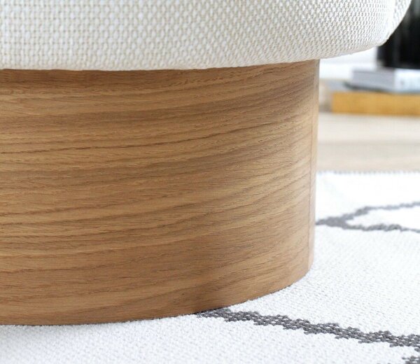Atelier Del Sofa Puff Krém Barren Puf - Krém