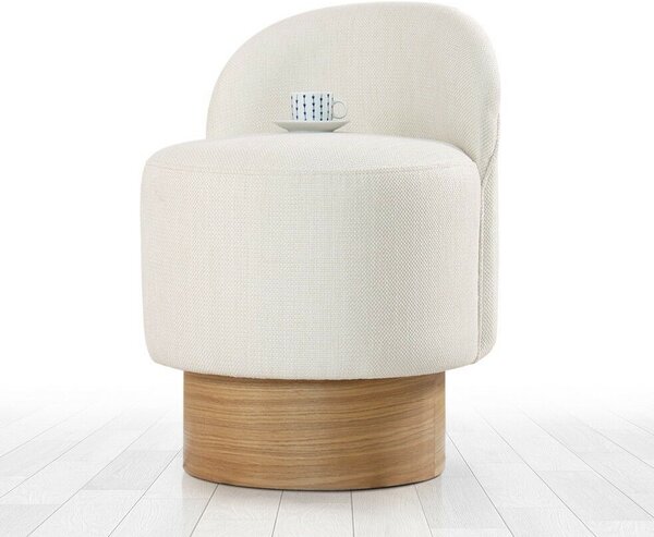 Atelier Del Sofa Puff Krém Barren Puf - Krém