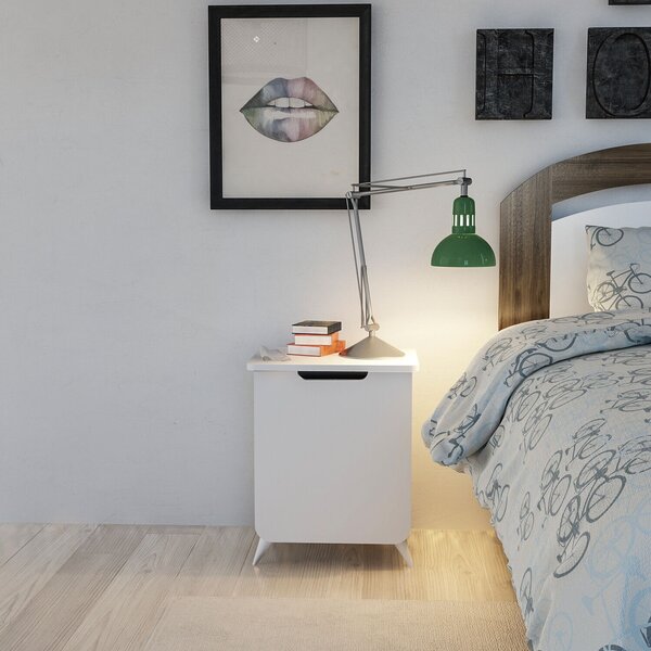 Hanah Home Esla fehér éjjeliszekrény