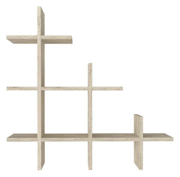 Hanah Home Wall Shelf Travertine Juke
