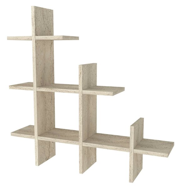 Hanah Home Wall Shelf Travertine Juke