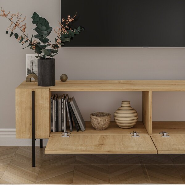 Hanah Home TV Stand Sapphire Oak Herman - Sapphire Oak