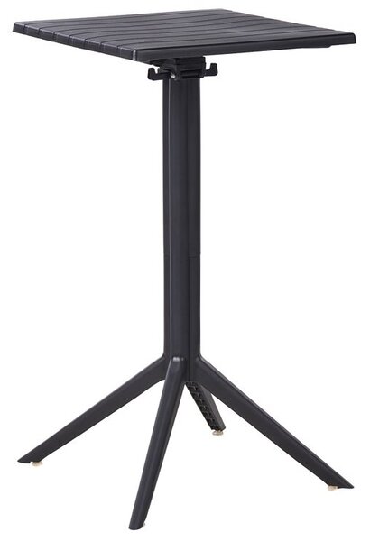 Kerti bárasztal LEMNOS 60 cm 60 cm Fekete