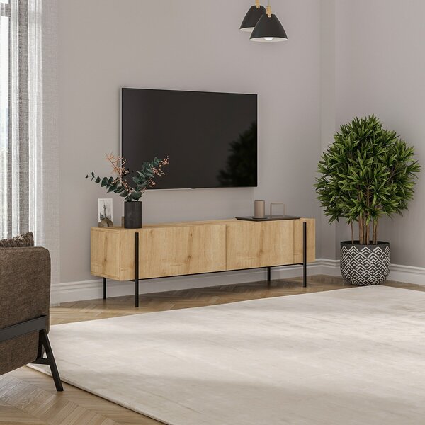 Hanah Home TV Stand Sapphire Oak Herman - Sapphire Oak