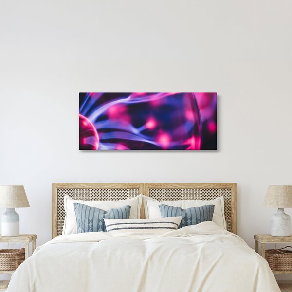 Absztrakt lila kép (120x50 cm)