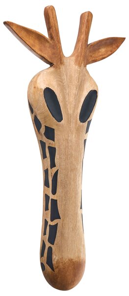 Fali Dekoráció Zsiráf EKPOMA Mangófa 68 cm Világosbarna