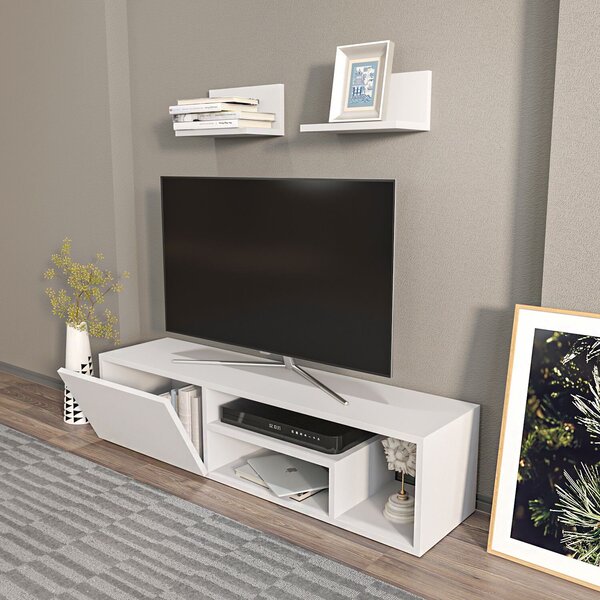 Hanah Home TV-állvány Fehér Zeplin - Fehér