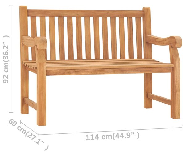 Tömör tíkfa kerti pad 114 cm