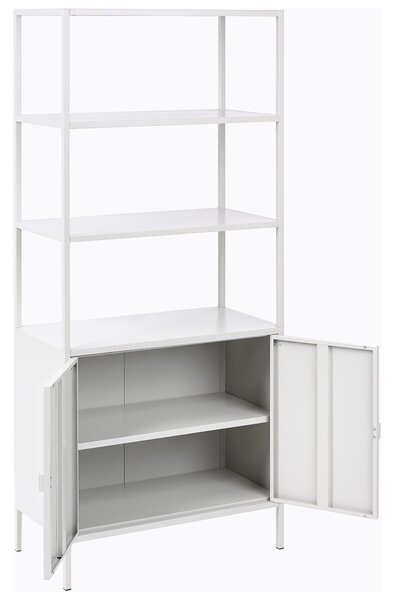 Tárolószekrény KAURI Fém Világosszürke