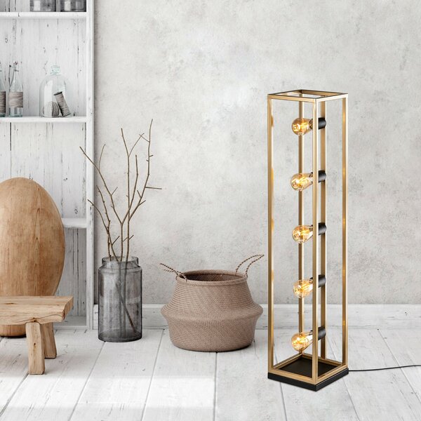 Opviq Floor Lamp Gold Kafes 13745 - Gold