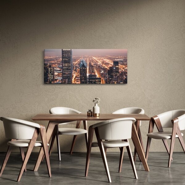 Fényes metropolisz képe (120x50 cm)