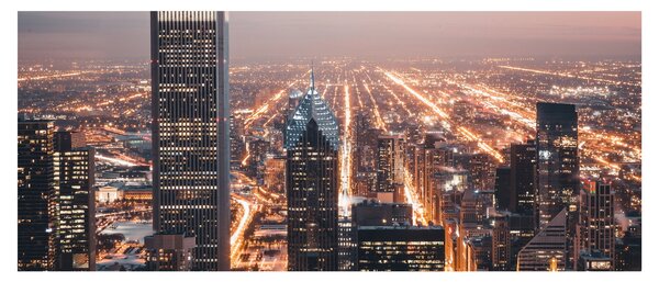Fényes metropolisz képe (120x50 cm)