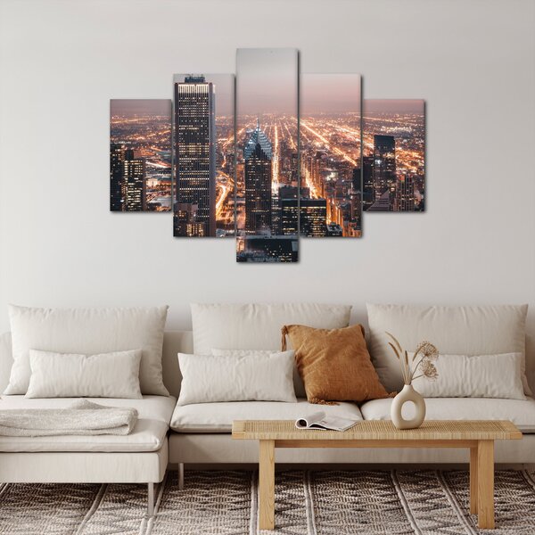 Fényes metropolisz képe (150x105 cm)