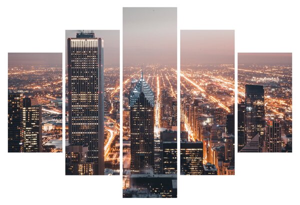 Fényes metropolisz képe (150x105 cm)