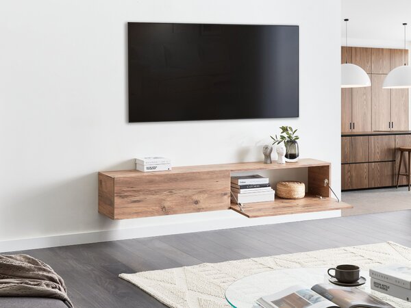 Falra szerelhető TV-állvány GLADSTONE Barna