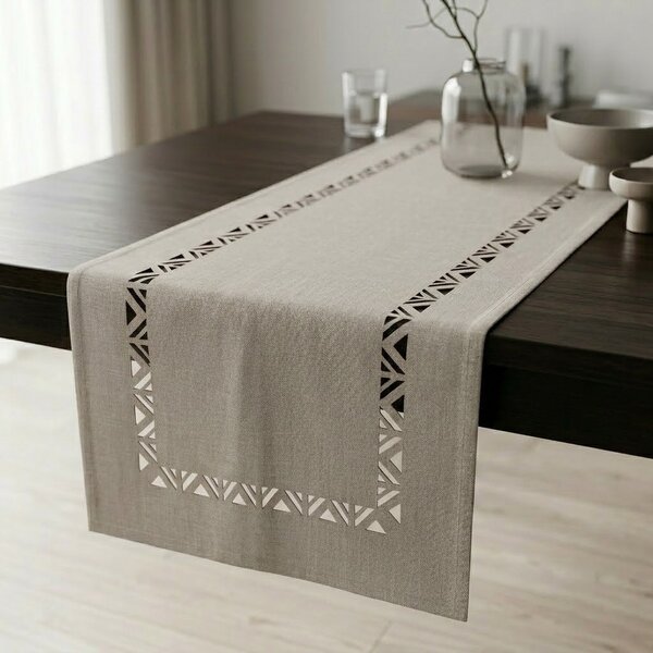 Semleges Elegancia szürkésbarna színű futó terítő 40x170cm