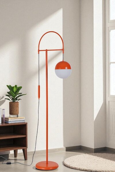 Opviq Floor Lamp White Orange 8958-5