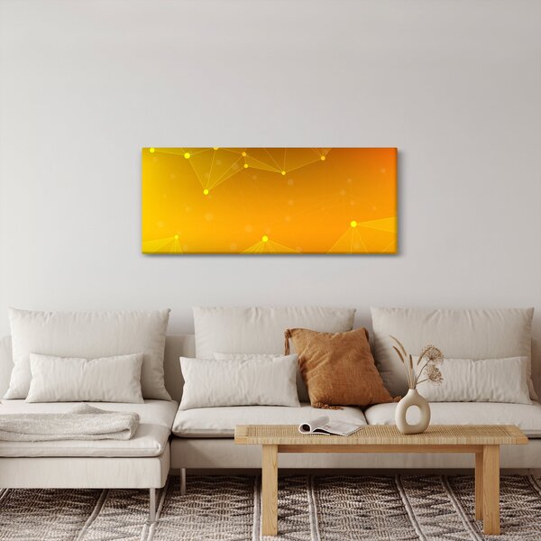 Absztrakt sárga kép (120x50 cm)