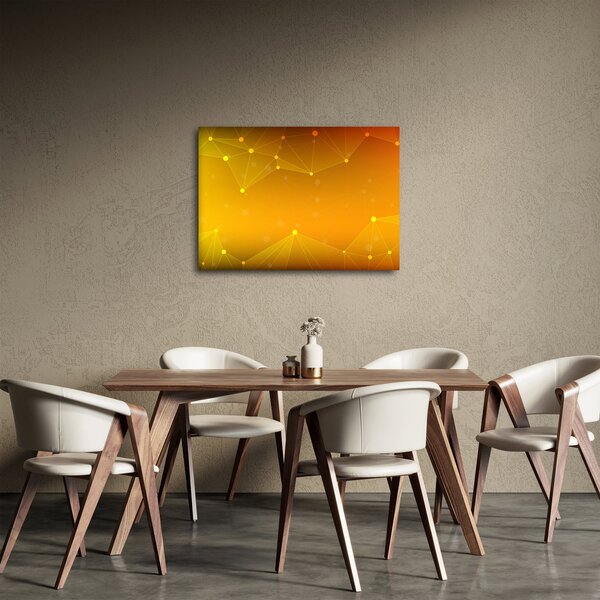 Absztrakt sárga kép (70x50 cm)